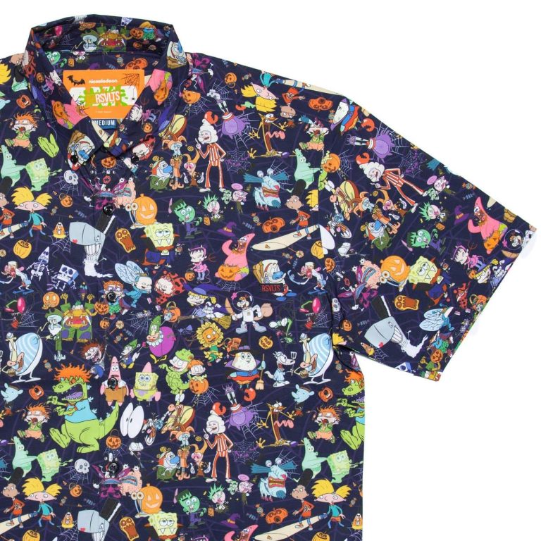 nickelodeon spooky mashup hawaiian shirt 8459 Rg041