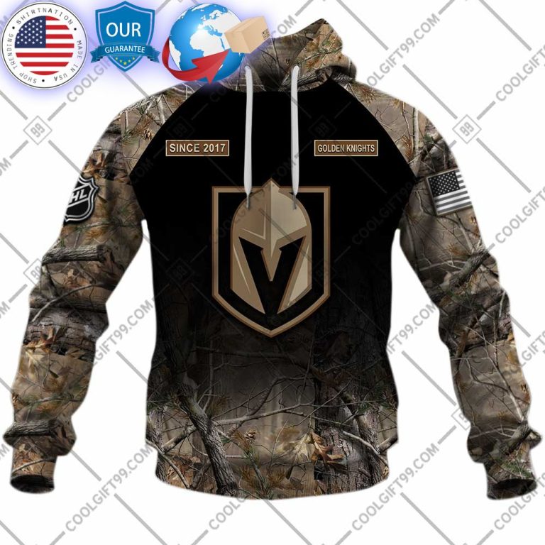 hot vegas golden knights hunting camouflage custom shirt 2