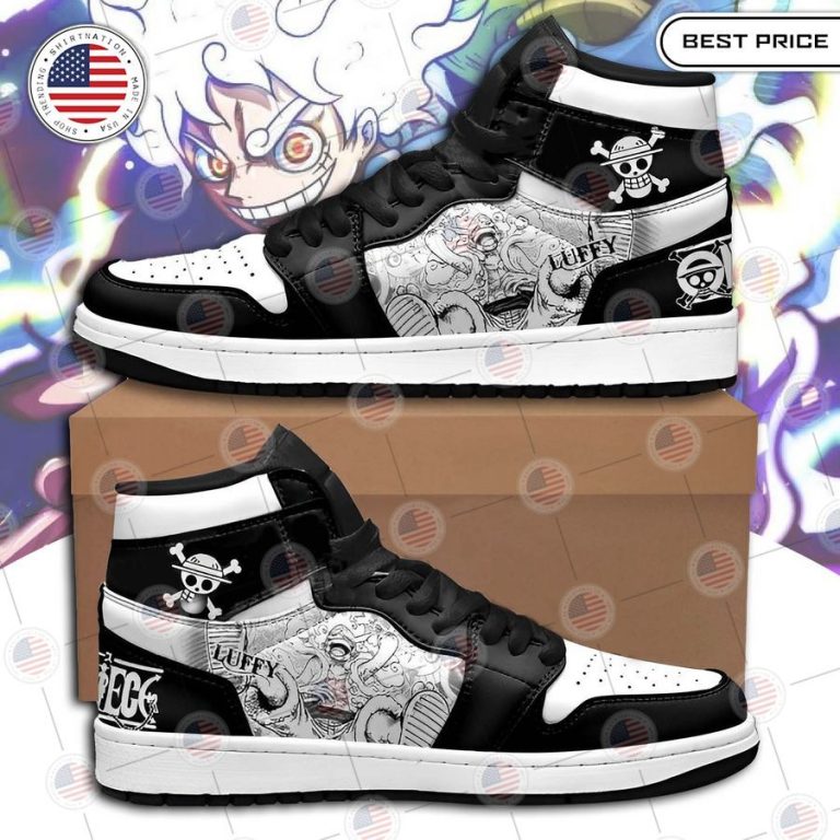 one piece luffy manga style air jordan high top shoes 1 641