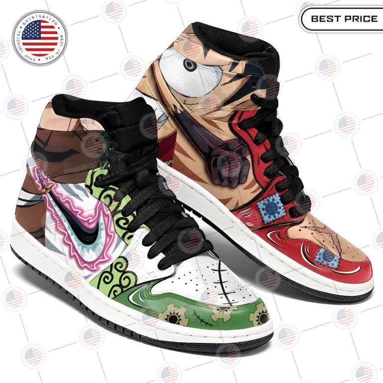 one piece luffy zoro wano arc air jordan high top shoes 3 546