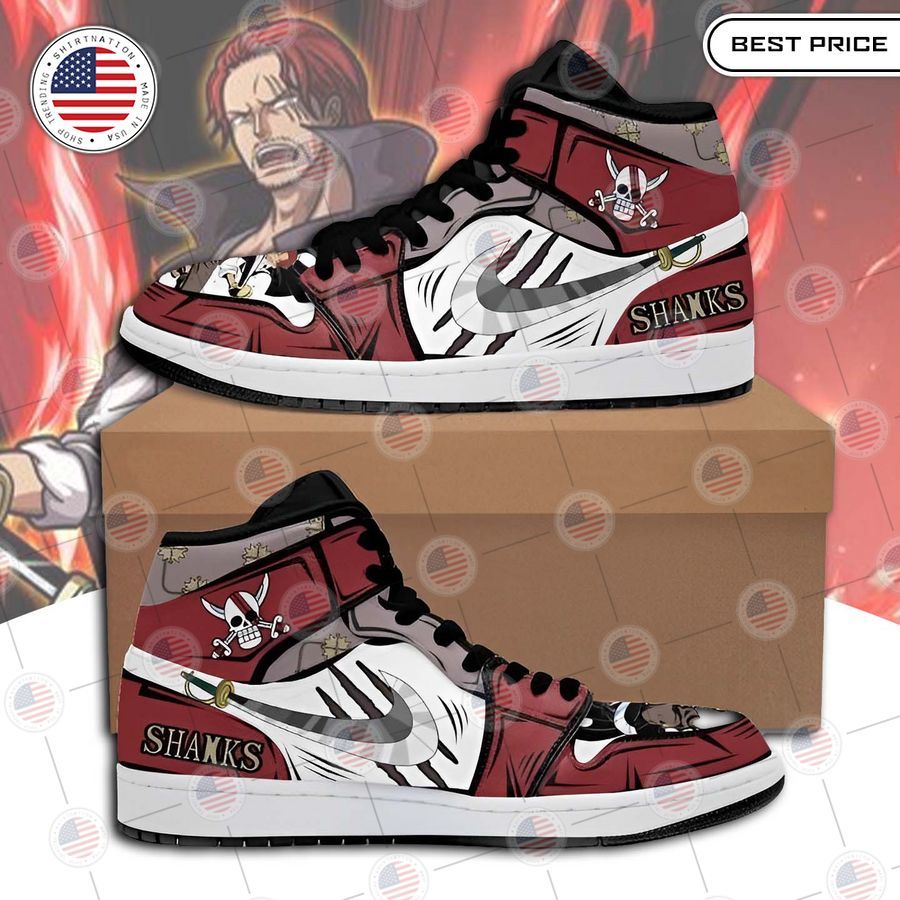 one piece red haired shanks air jordan high top shoes 1 85