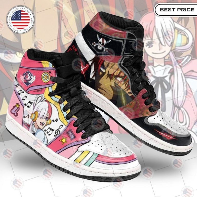 one piece shanks x uta red air jordan high top shoes 1 871