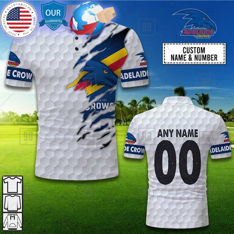 personalized golf afl adelaide crows polo shirt 1 372