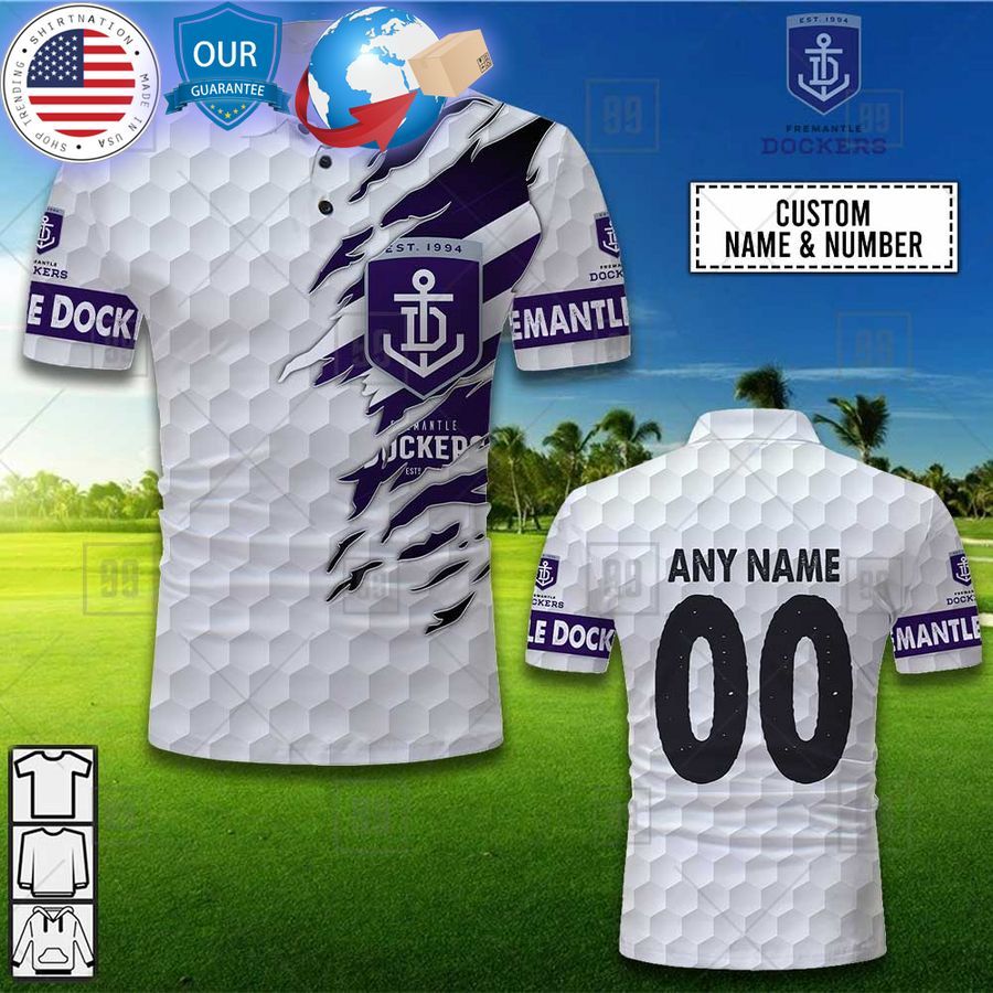 personalized golf afl fremantle dockers polo shirt 1 320