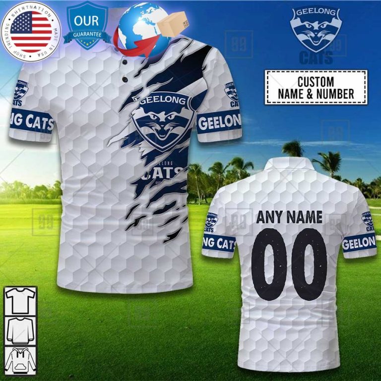 personalized golf afl geelong cats polo shirt 1 179