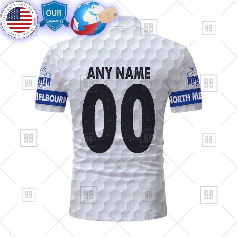 personalized golf afl north melbourne kangaroos polo shirt 3 443