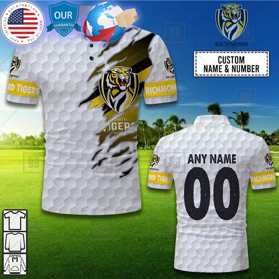 personalized golf afl richmond tigers polo shirt 1 601