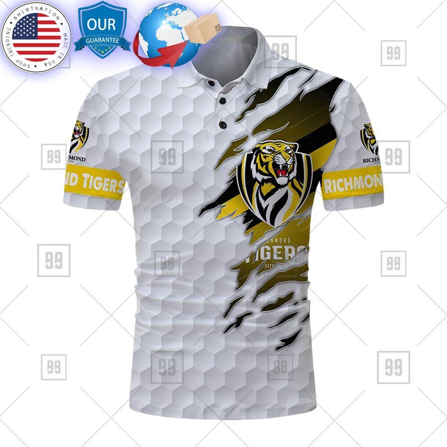 personalized golf afl richmond tigers polo shirt 2 997