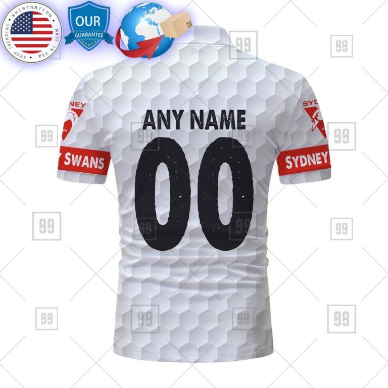 personalized golf afl sydney swans polo shirt 3 739