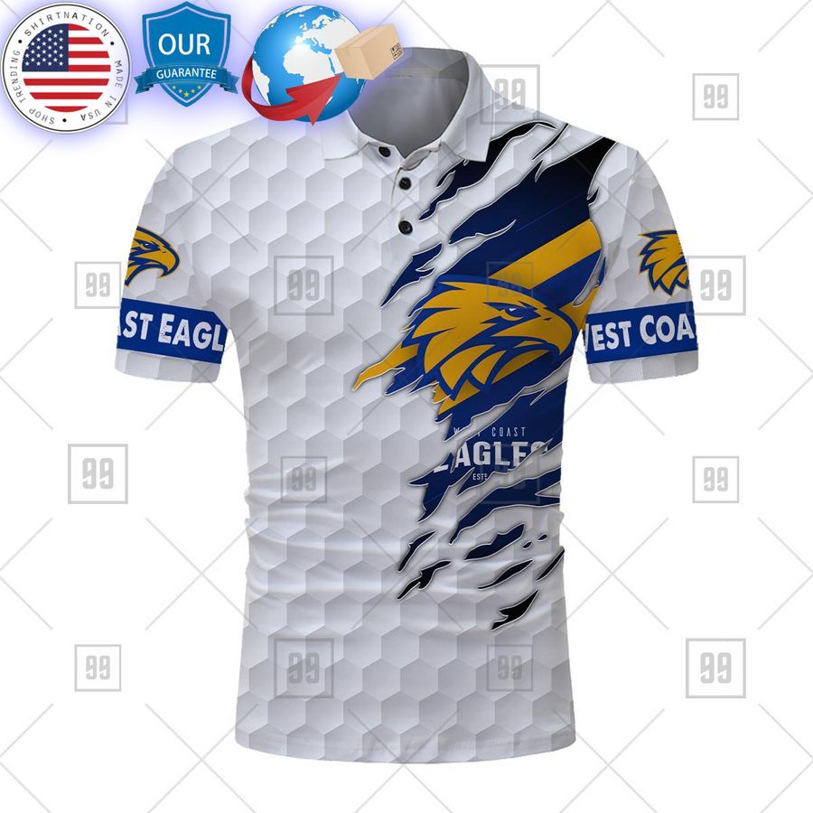 personalized golf afl west coast eagles polo shirt 2 139