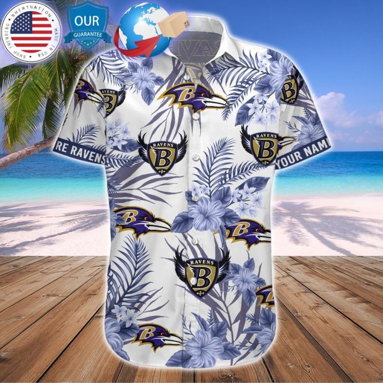 personalized hibiscus baltimore ravens hawaiian shirt 3 135