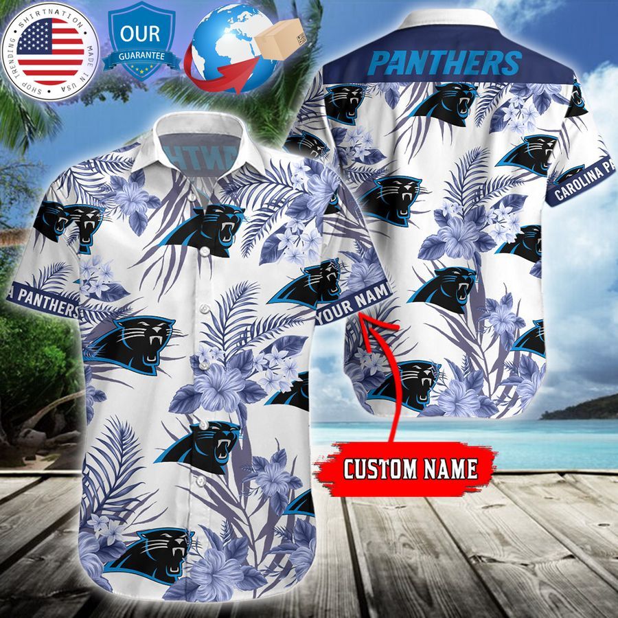 personalized hibiscus carolina panthers hawaiian shirt 1 820