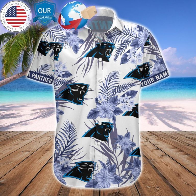 personalized hibiscus carolina panthers hawaiian shirt 3 599