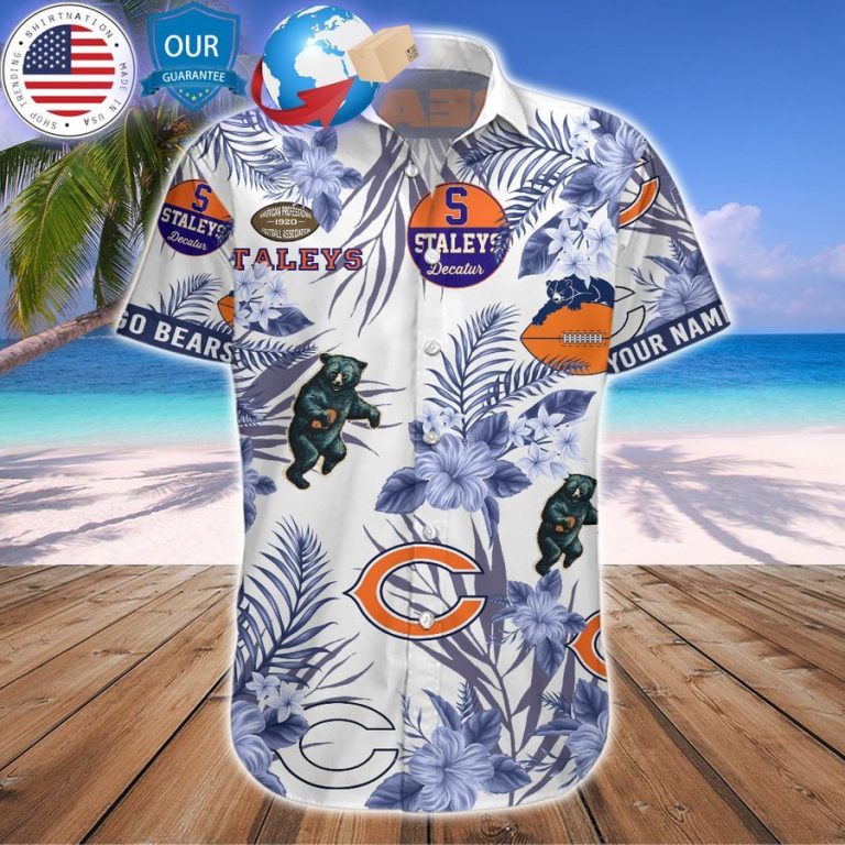 personalized hibiscus chicago bears hawaiian shirt 3 820