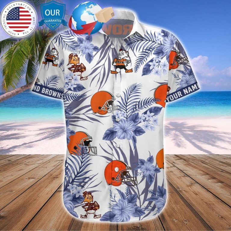 personalized hibiscus cleveland browns hawaiian shirt 3 183