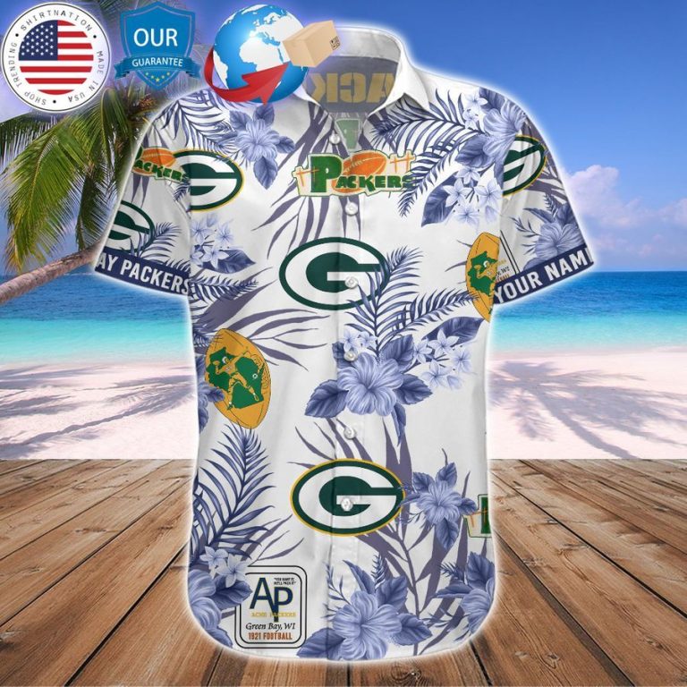 personalized hibiscus green bay packers hawaiian shirt 3 659