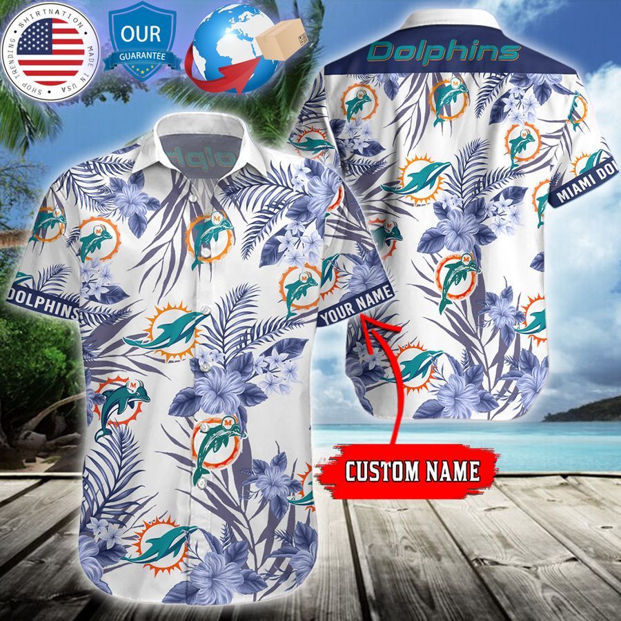 personalized hibiscus miami dolphins hawaiian shirt 1 580