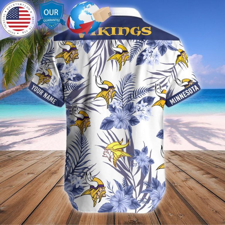 personalized hibiscus minnesota vikings hawaiian shirt 2 443