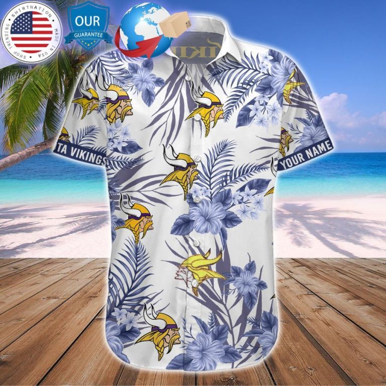 personalized hibiscus minnesota vikings hawaiian shirt 3 462