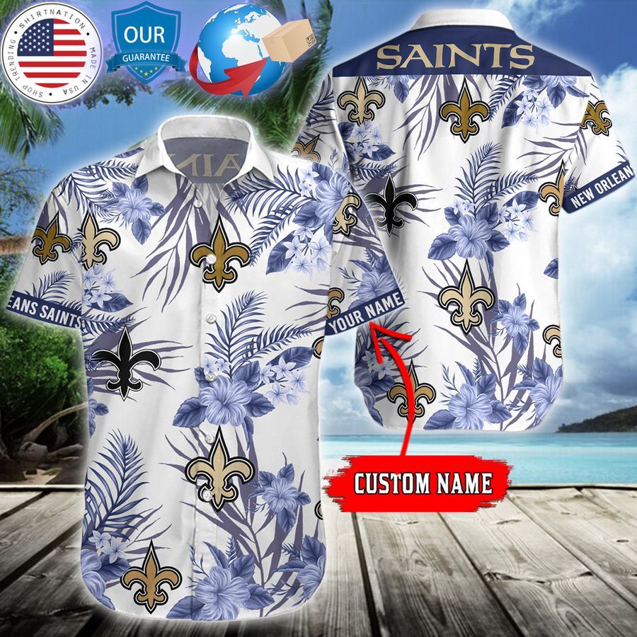 personalized hibiscus new orleans saints hawaiian shirt 1 542