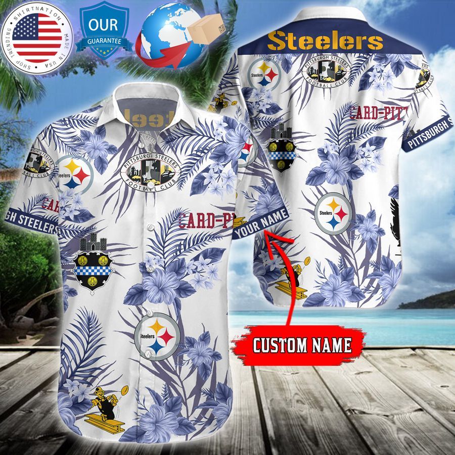 HOT Pittsburgh Steelers Logo History Custom Hawaiian Shirts ...