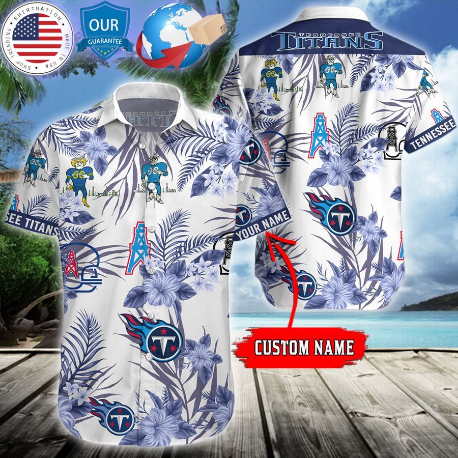 personalized hibiscus tennessee titans hawaiian shirt 1 99
