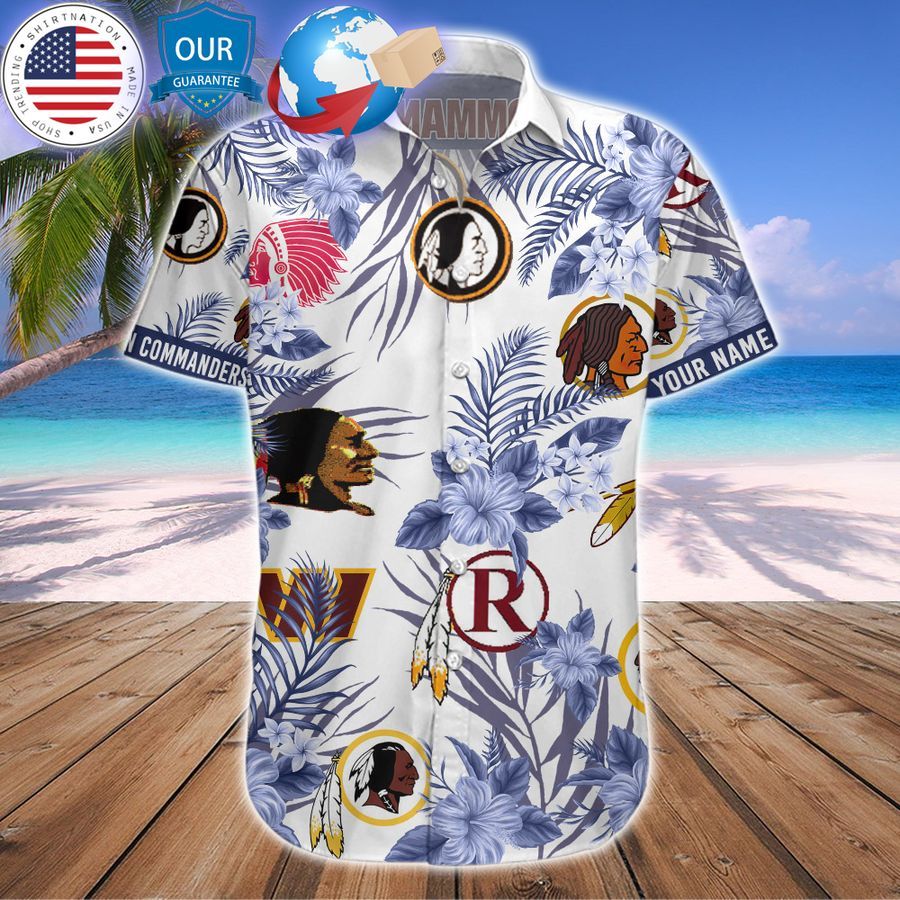HOT Washington Commanders Logo History Custom Hawaiian Shirts ...