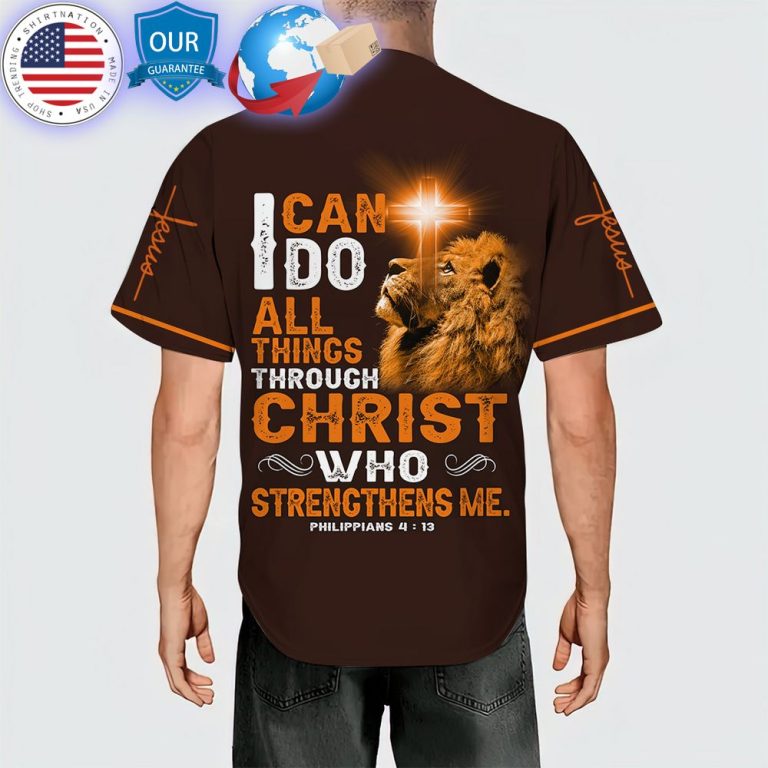 hot i can do all things through christ who strengthens me jesus baseball jersey 3