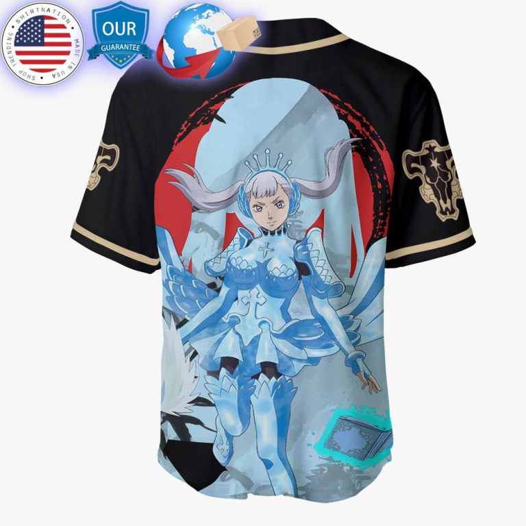 hot black clover noelle silva baseball jersey 3