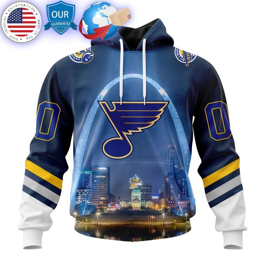 st louis blues special design with gateway arch custom shirt 1 962