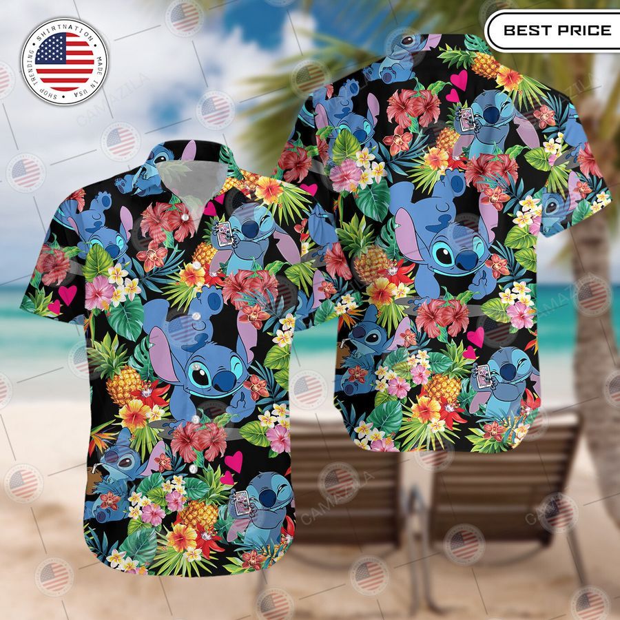 stitch pineaple hawaiian shirt 1 437
