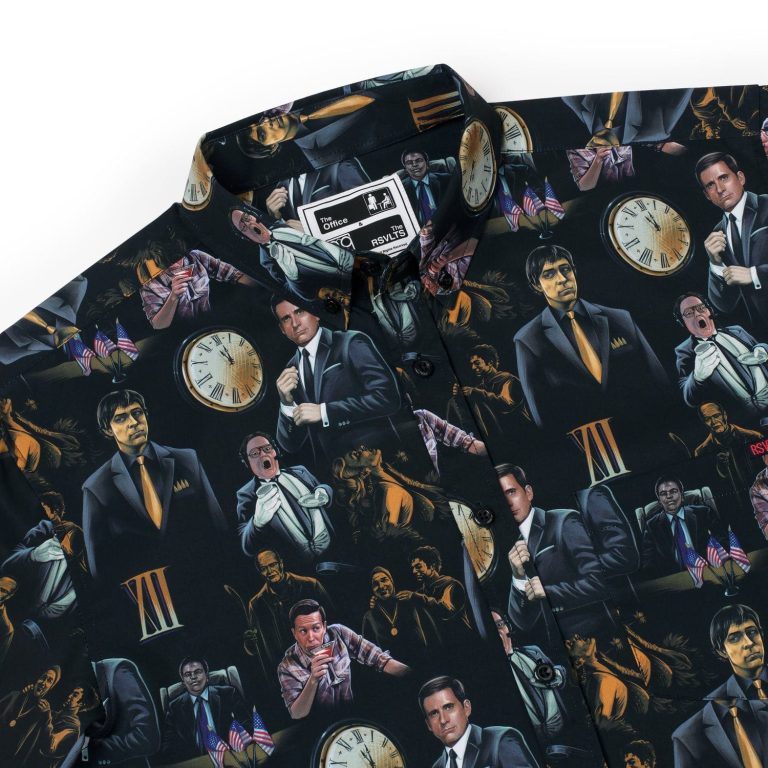 the office threat level midnight hawaiian shirt 4132 tdraV