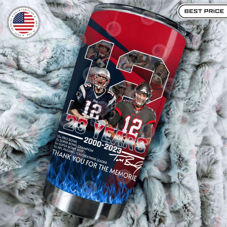 tom brady 23 years tumbler 3 305