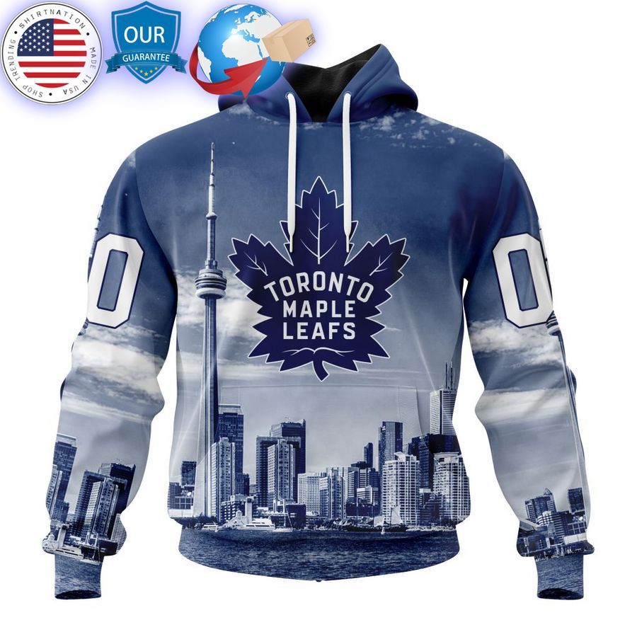 toronto maple leafs special design with cn tower custom shirt 1 449