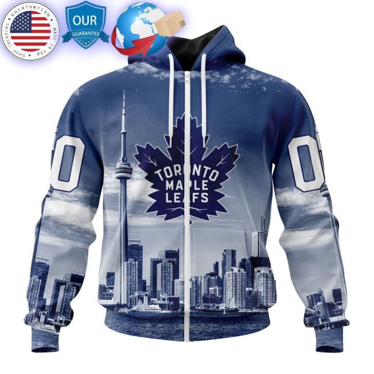 toronto maple leafs special design with cn tower custom shirt 2 546