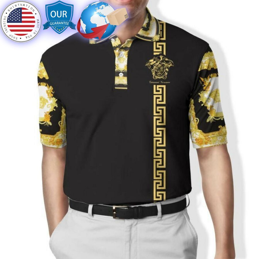 versace flower gold polo shirt 1 961