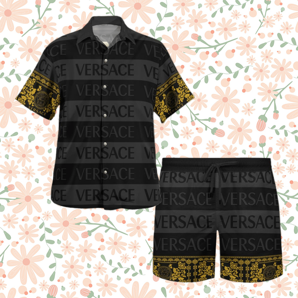 versace hawiian shirt and shorts 1 BIQZE