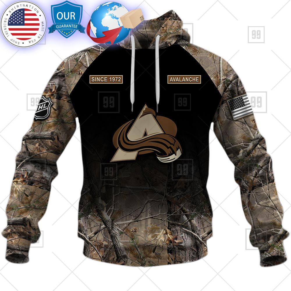 hot colorado avalanche hunting camouflage custom shirt 2