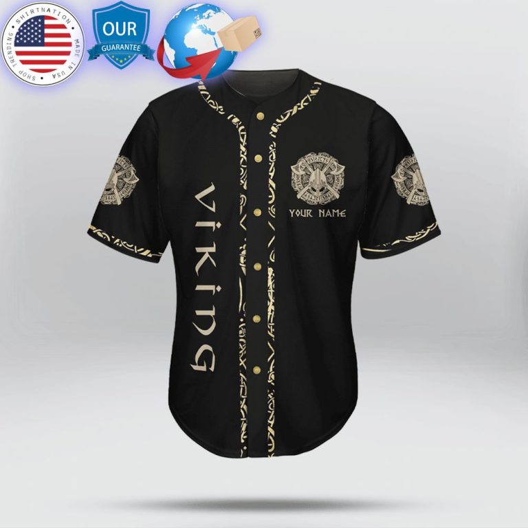 hot see you in valhalla vikings custom baseball jersey 2