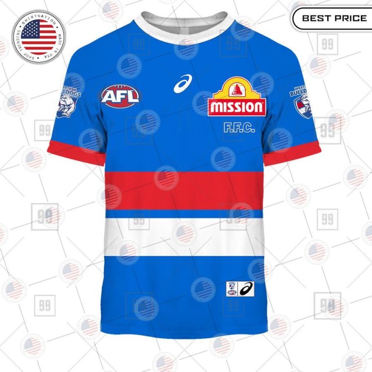 western bulldogs afl custom shirt 3 442