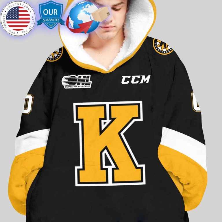 hot ohl kingston frontenacs custom hoodie blanket 3