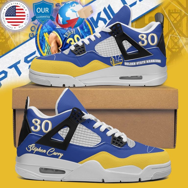 hot stephen curry golden state warriors air jordan 4 sneakers 1