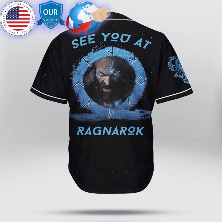 hot see you at ragnarok vikings custom baseball jersey 3