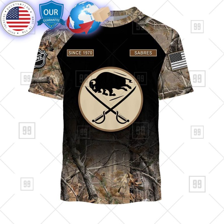 hot buffalo sabres hunting camouflage custom shirt 3