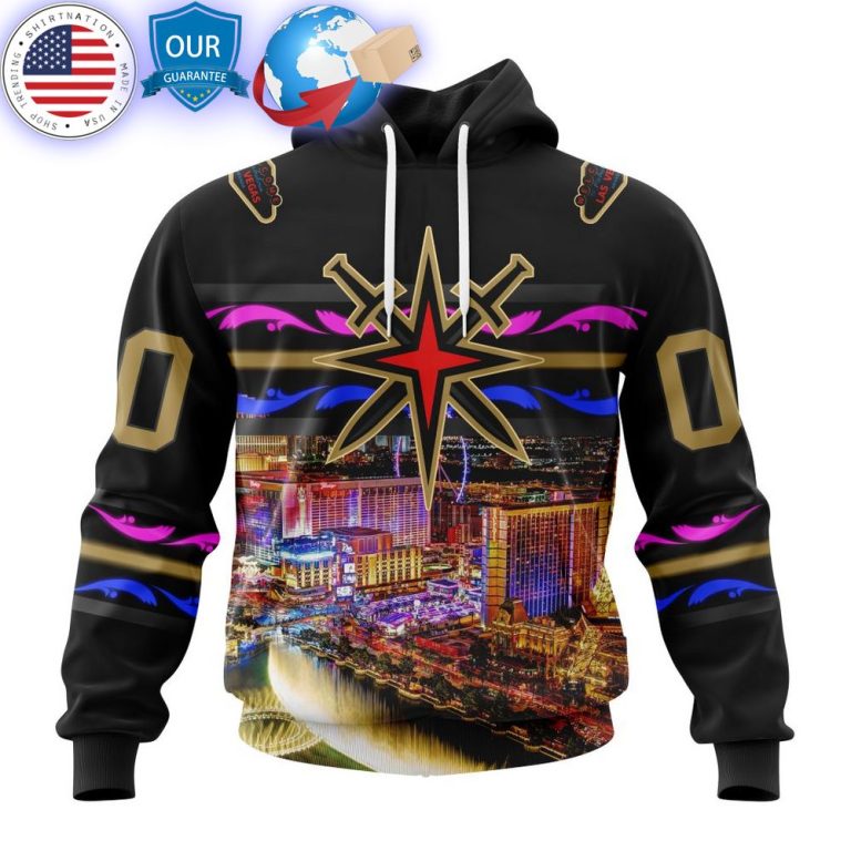 hot custom vegas golden knights special design with las vegas strip shirt 1