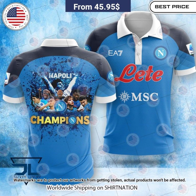 SSC Napoli Champions Polo You look elegant man