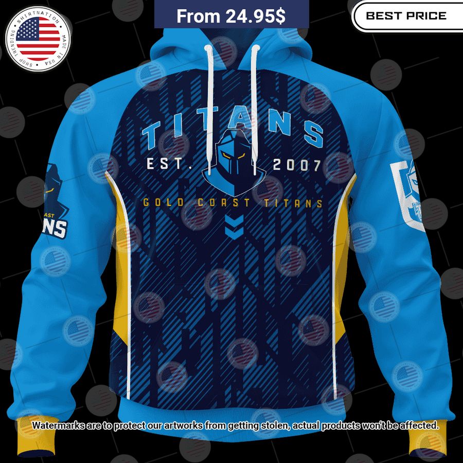 Gold Coast Titans Blocker NRL 2023 Custom Shirt This is awesome and unique