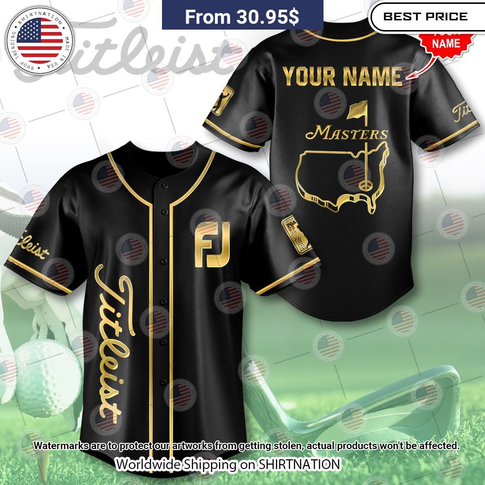 NEW Masters Tournament x Titleist Custom Baseball Jersey Handsome as usual