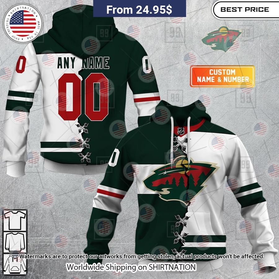 QiBJZcsj minnesota wild mix jersey 2023 custom hoodie 1 483
