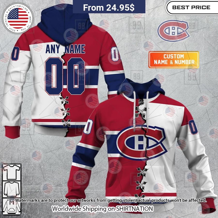 montreal canadiens mix jersey 2023 custom hoodie 1 781